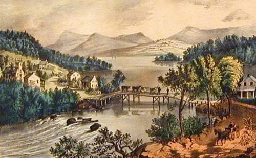 L'embouchure du lac Memphrémagog (1838)