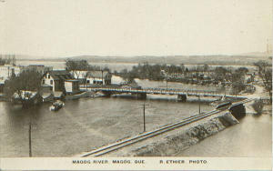 Le pont de Magog (environ 1910)